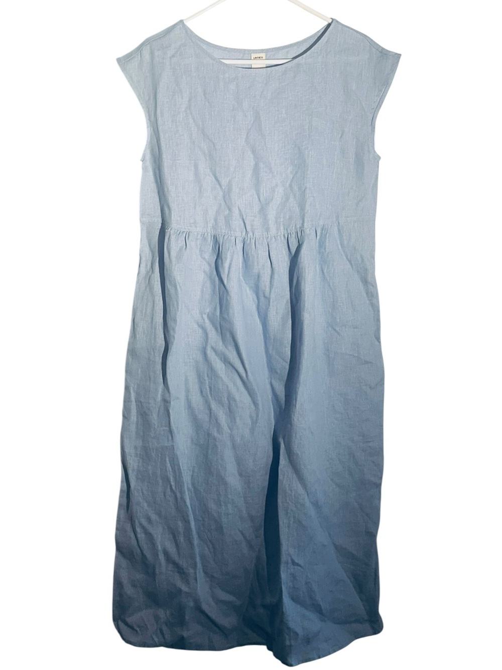 Lintico Blue Linen Dress Size Medium 📦